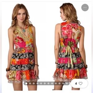 Free people, Colorful Floral sleeveless dress